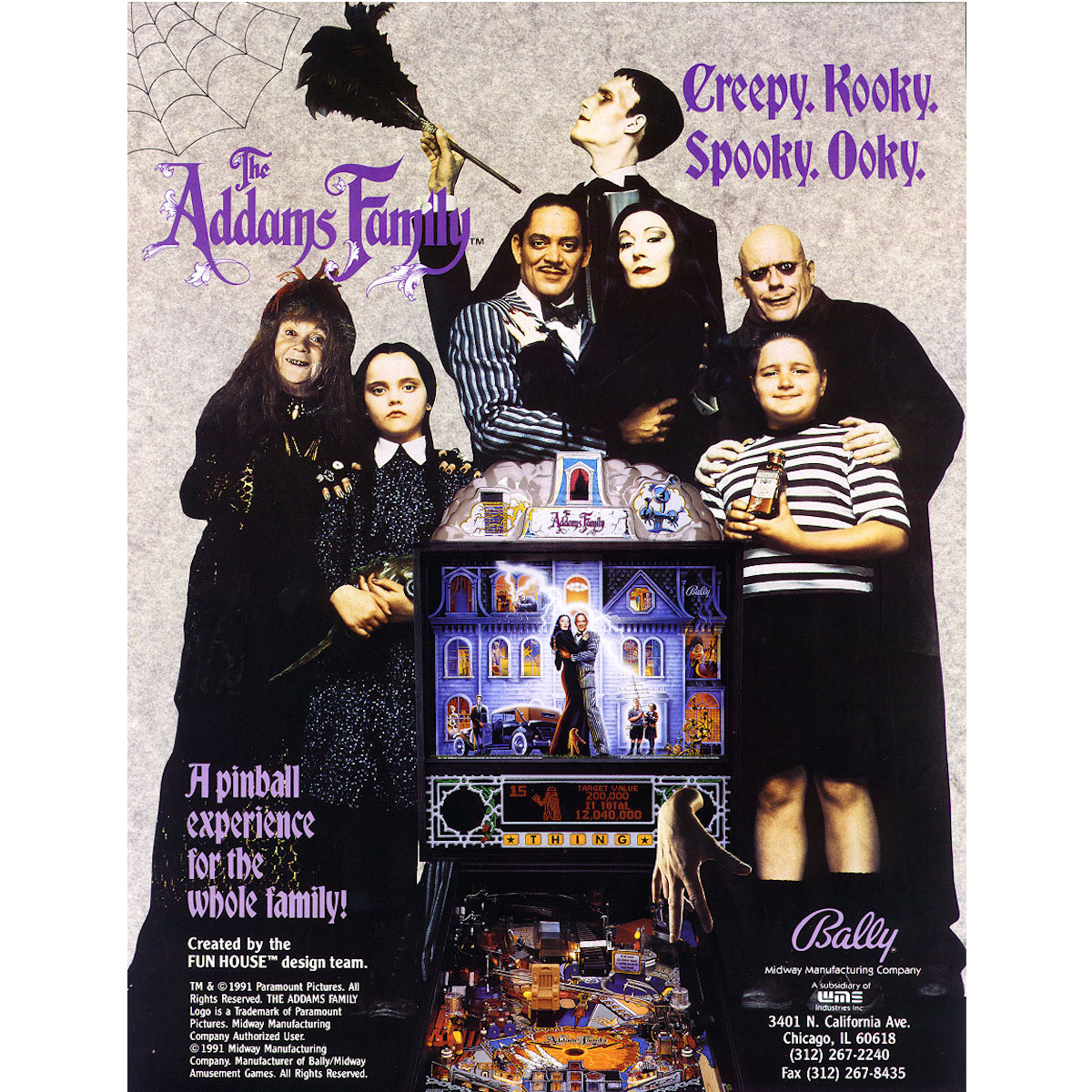 Addams Family Pinball Machine Elite Home Gamerooms