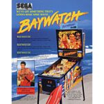 Baywatch Pinball Machine Flyer