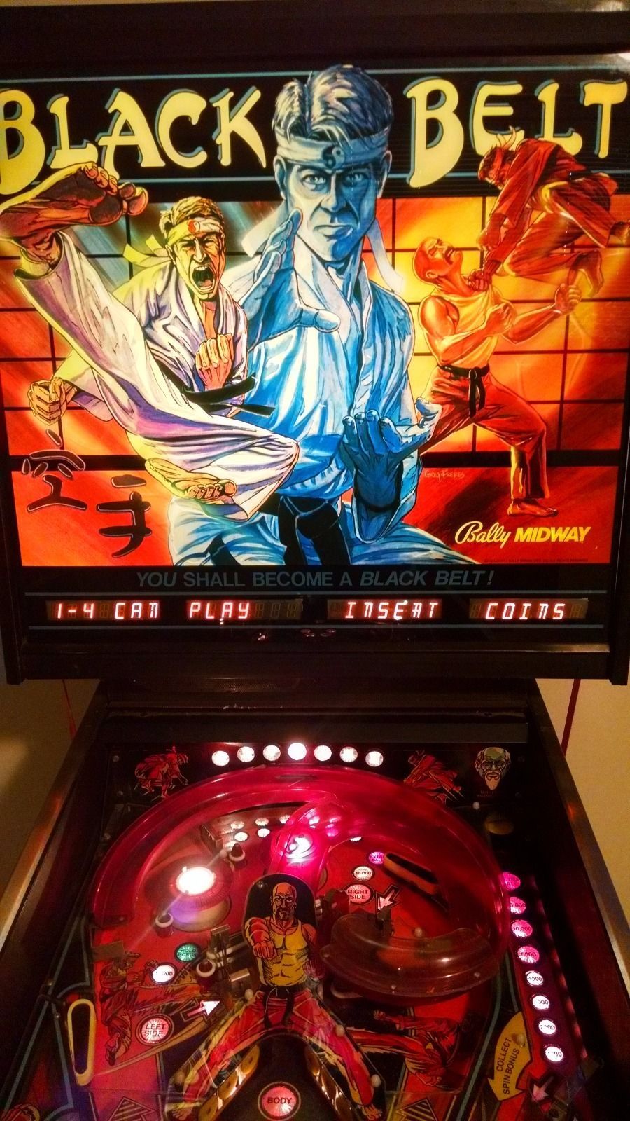 Black Belt pinball machine Elite Home Gamerooms