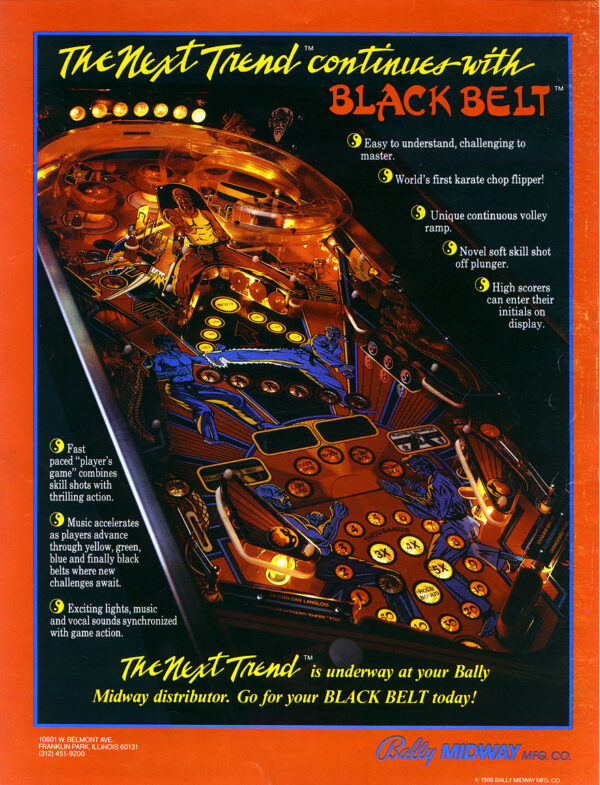 Black Belt image 9 600x785 - Black Belt pinball machine