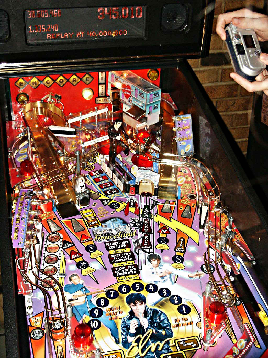 Elvis Pinball Machine by Stern Elite Home Gamerooms