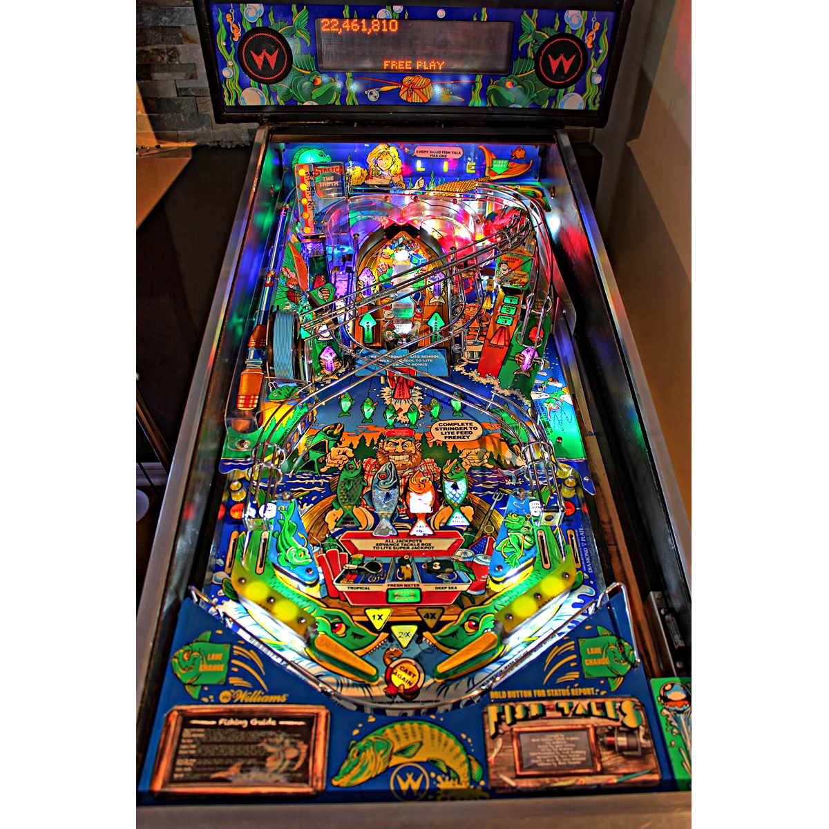 Fish Tales Pinball Machine Elite Home Gamerooms Order Now!