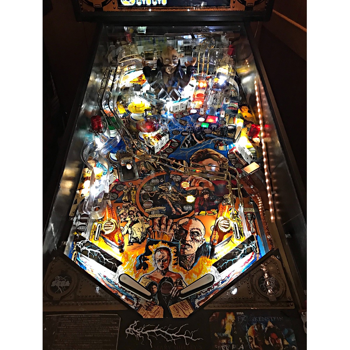 Mary Shelley's Frankenstein Pinball Machine Elite Home Gamerooms