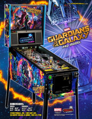 Guardians of the Galaxy Pro Pinball Flyer