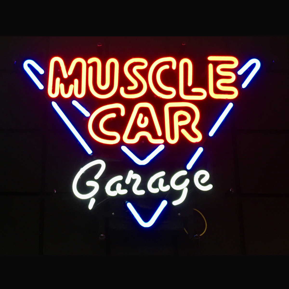 Muscle Car Garage Neon Sign Elite Home Gamerooms