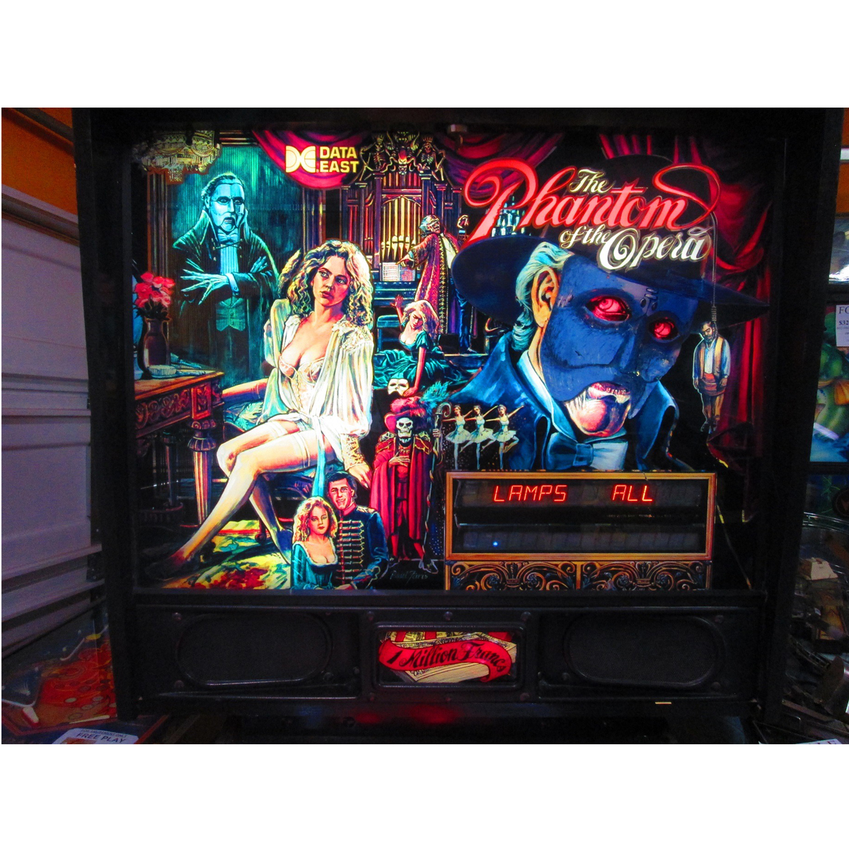 Phantom Pinball Machine Phantom Flip Pinball Machine – Data East Phantom Of The Opera Pinball ...