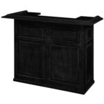 RAM Game Room Home Bar 60 Inch Black 2 150x150 - Game Room Bar w/ Spindle Cappuccino
