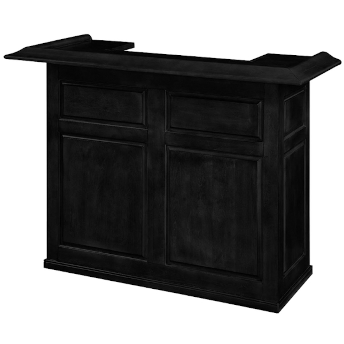 Game Room Home Bar 60" Black Elite Home Gamerooms