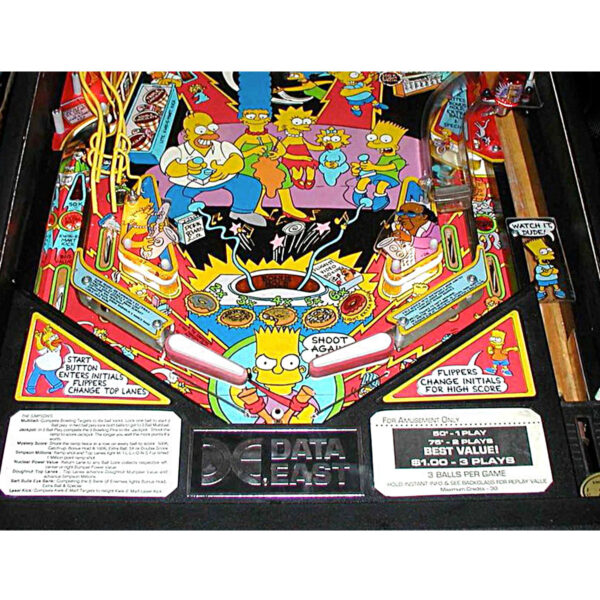 Simpsons Pinball Machine By Data East