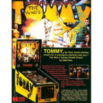 The Who’s Tommy Pinball Machine Flyer