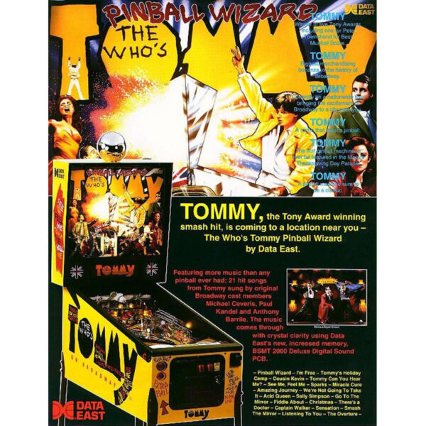 The Who's Tommy Pinball Machine