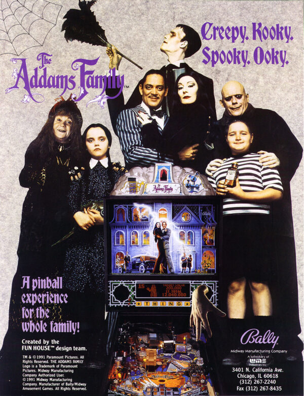 addams image 3 600x780 - Addams Family Pinball Machine