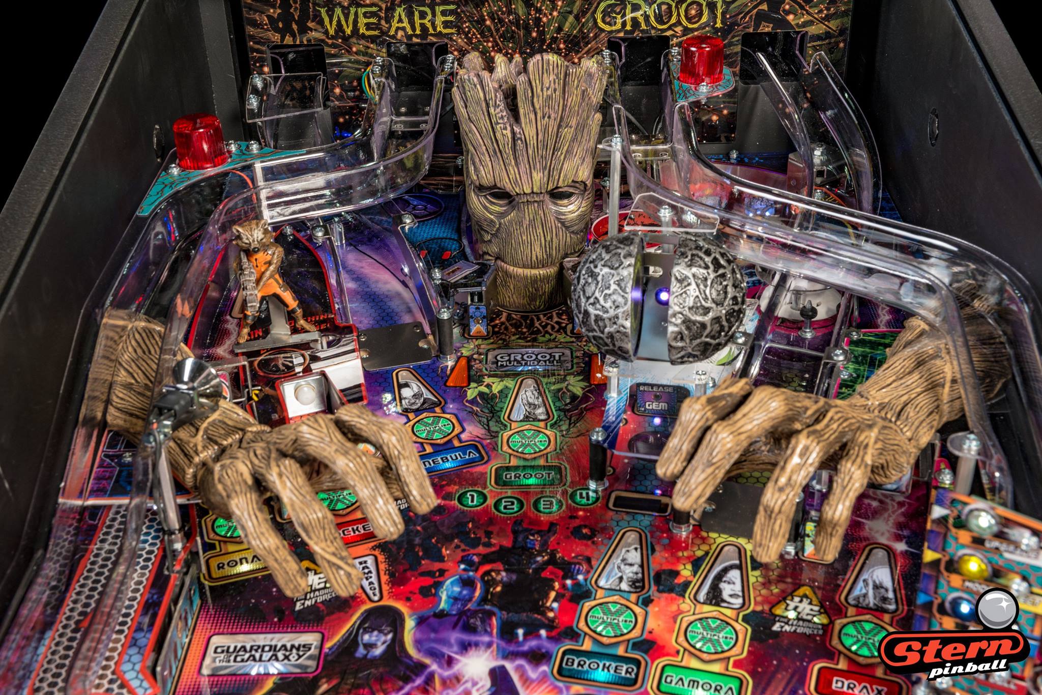 Guardians of the Galaxy Pro Pinball Machine Elite Home Gamerooms