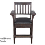 Charcoal Brown Finish Spectator Chair