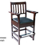 Espresso Finish Spectator Chair