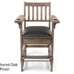 Weathered Oak Finish Spectator Chair