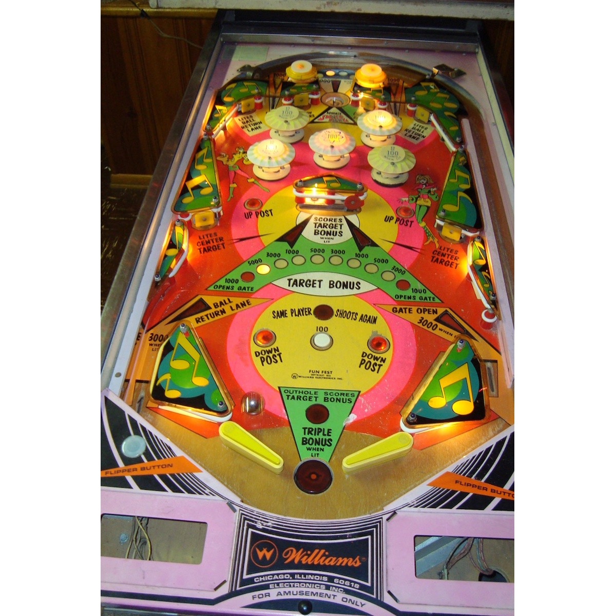 FunFest Pinball Machine by Williams Elite Home Gamerooms