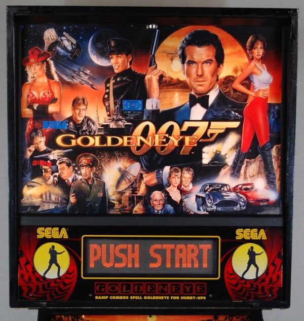 007 Goldeneye Pinball Machine Backglass
