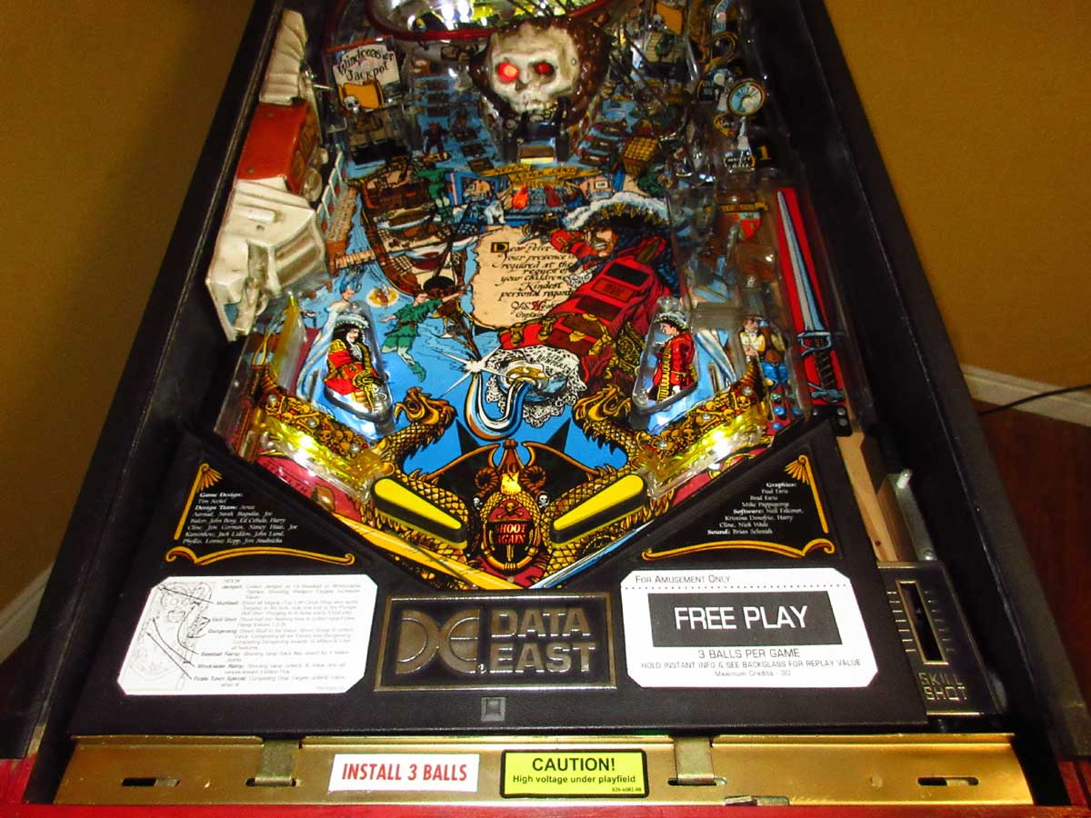 Hook Pinball Machine Elite Home Gamerooms