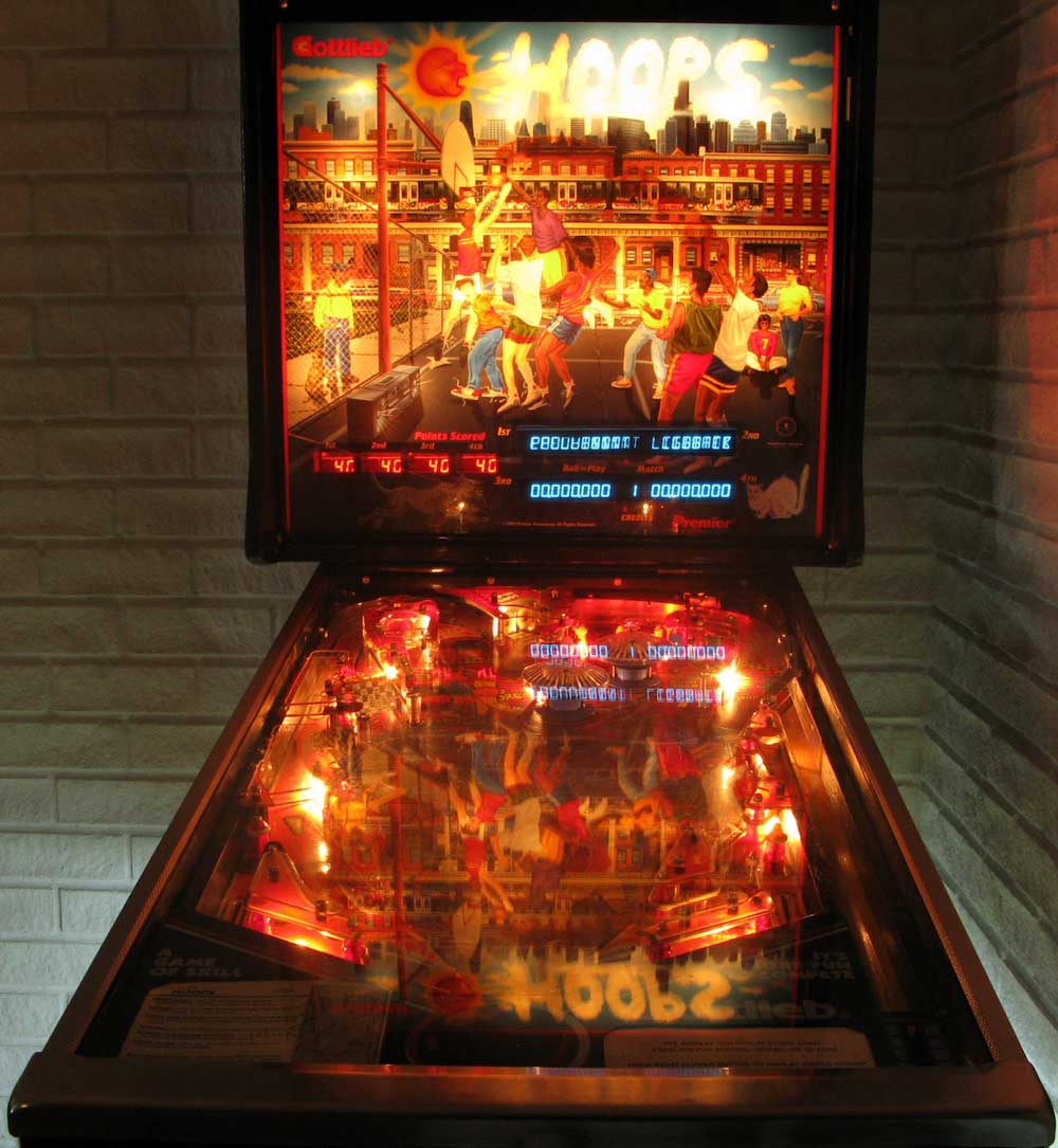 Hoops Pinball Machine by Gottlieb Elite Home Gamerooms
