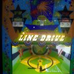 Line Drive Pinball Machine Backglass