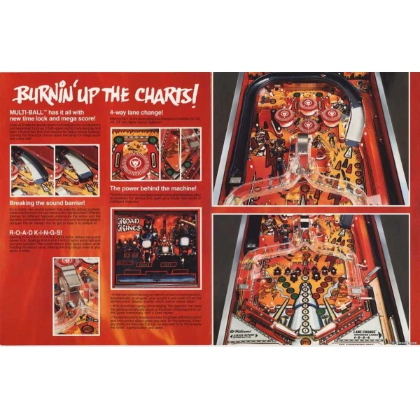 Road Kings Pinball Machine Flyer