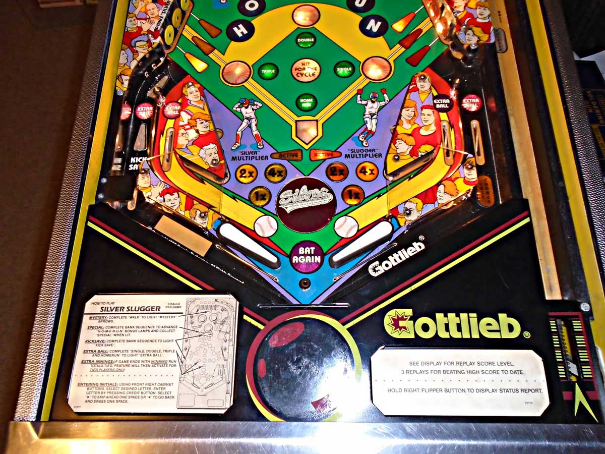 Silver Slugger Pinball Machine Elite Home Gamerooms