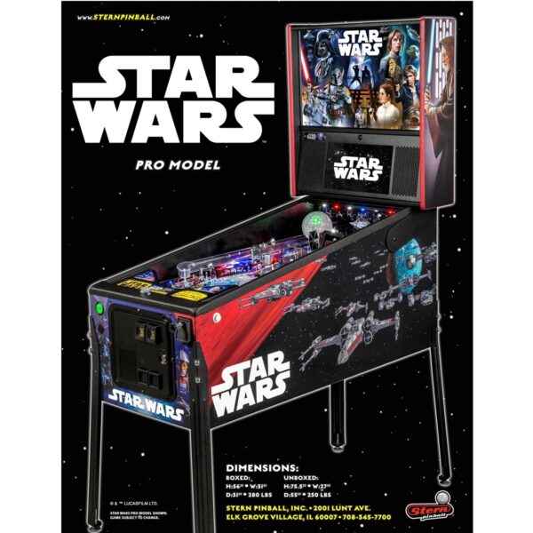 Star Wars Pro Pinball Flyer