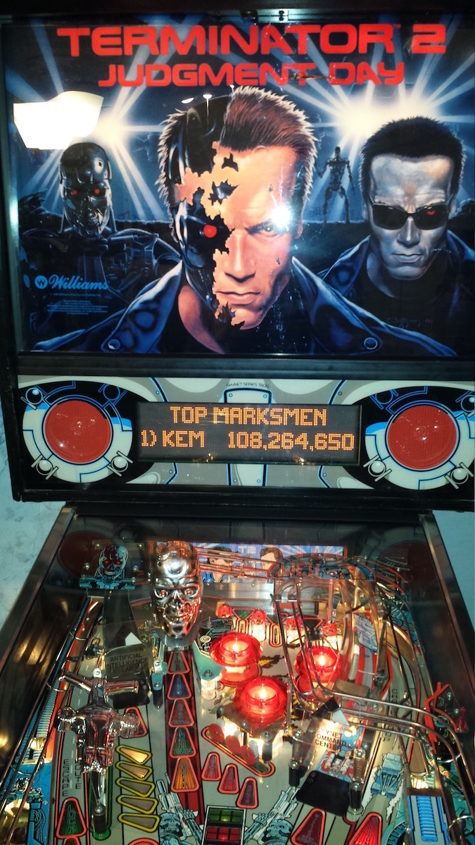 Terminator 2 Pinball Machine Elite Home Gamerooms
