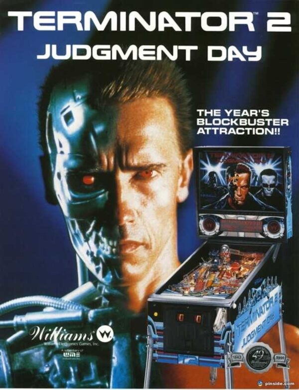 Terminator 2: Judgement Day Pinball Machine Flyer