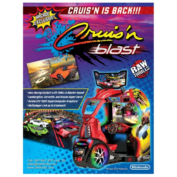 Cruis'n Blast Arcade Flyer