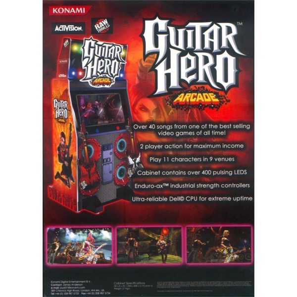 Guitar Hero Arcade Flyer
