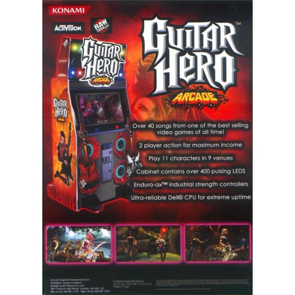 Guitar Hero Arcade Flyer