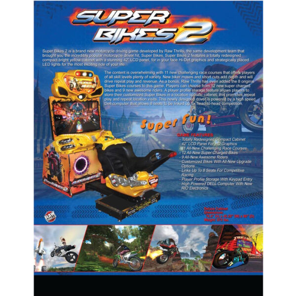 Super Bikes 2 Arcade Flyer