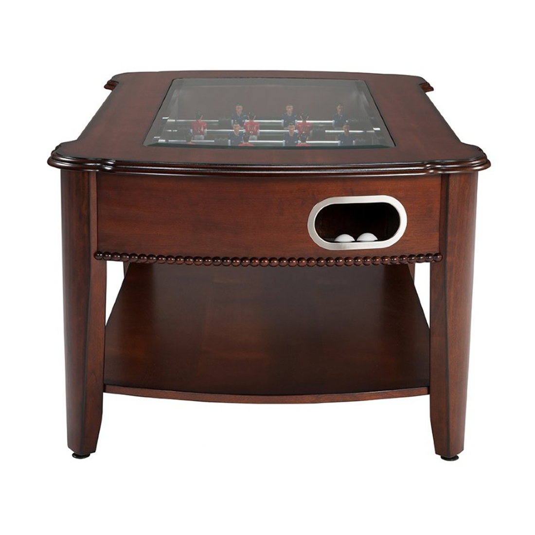 The Maxwell 2 in 1 Foosball & Coffee Table Antique Walnut Elite