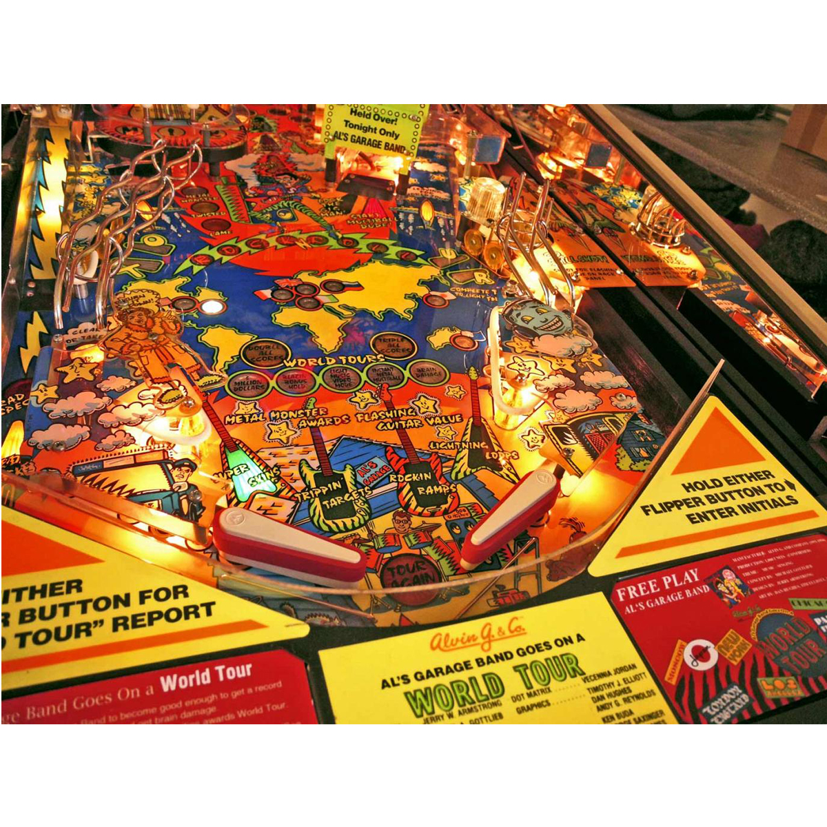 Al's Garage Band Pinball Machine Elite Home Gamerooms