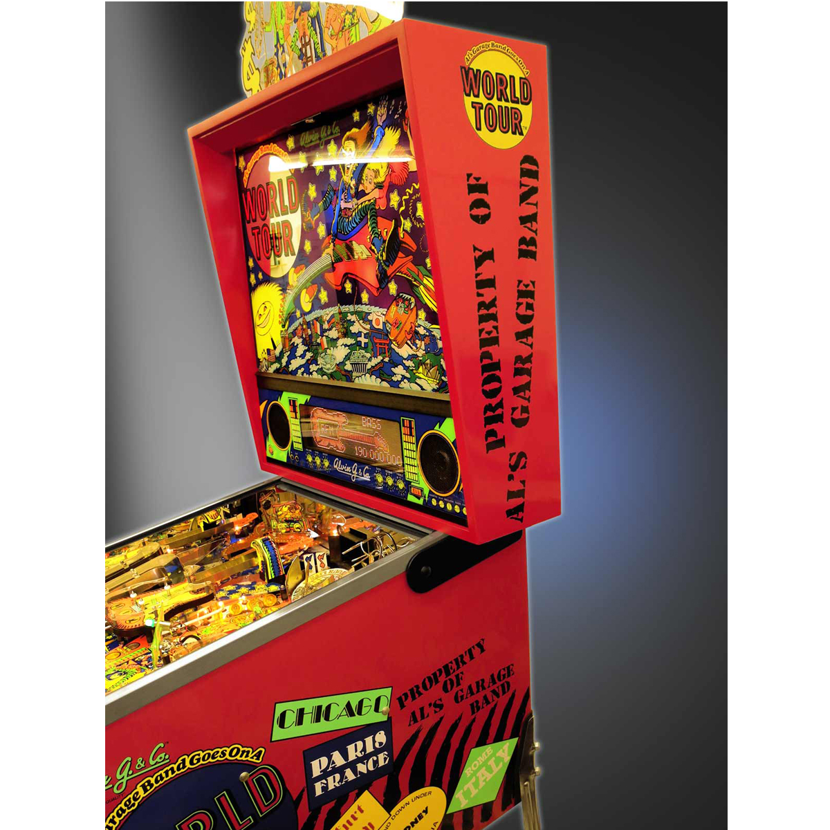 Al's Garage Band Pinball Machine Elite Home Gamerooms