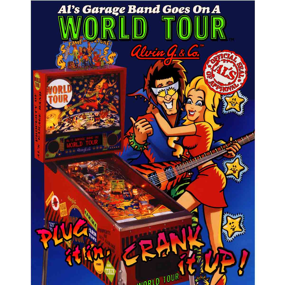 Al's Garage Band Pinball Machine Elite Home Gamerooms