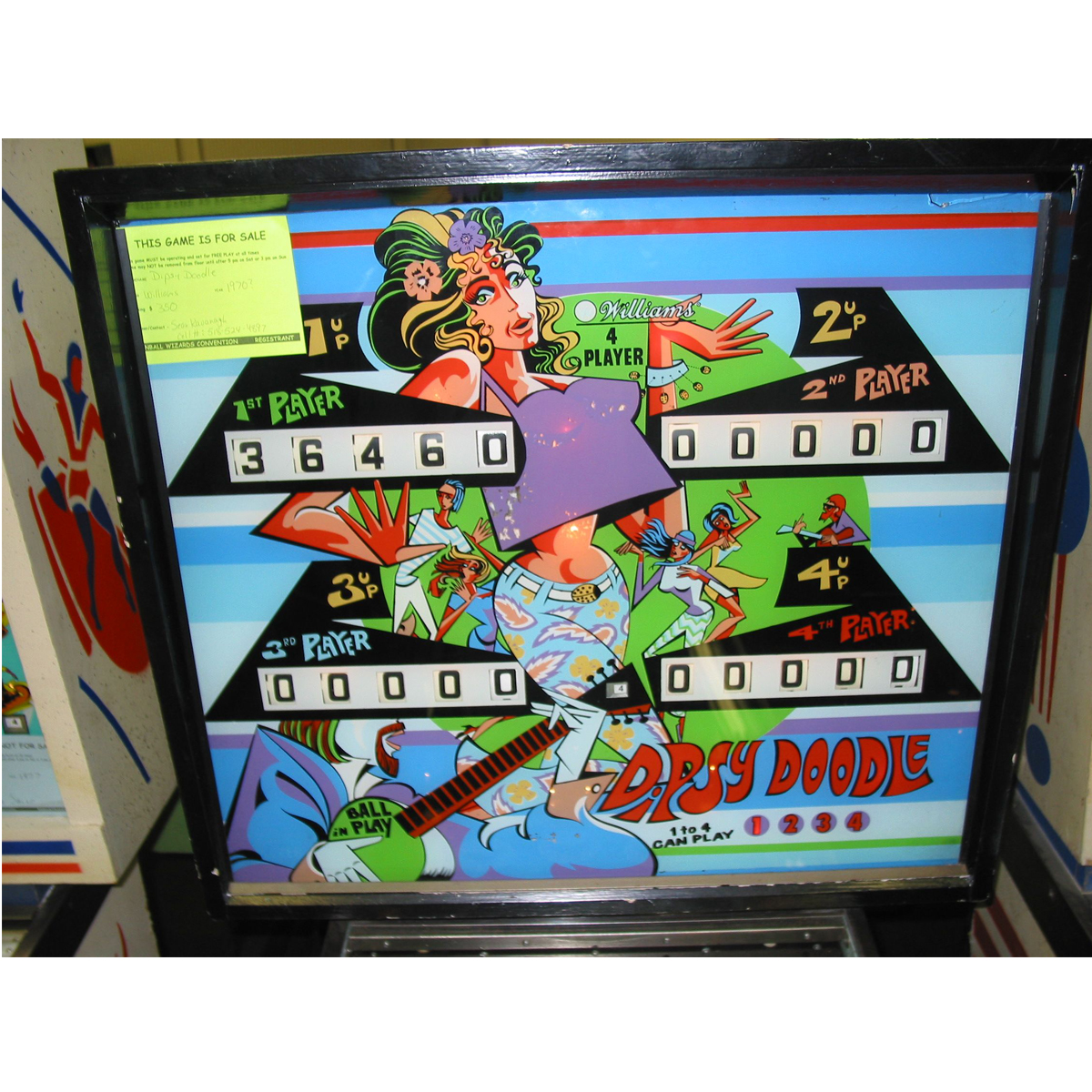 Dipsy Doodle Pinball Machine Elite Home Gamerooms