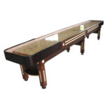 The Majestic Shuffleboard Table Walnut 16 Foot