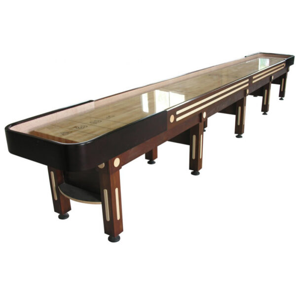 The Majestic Shuffleboard Table Walnut 20 Foot