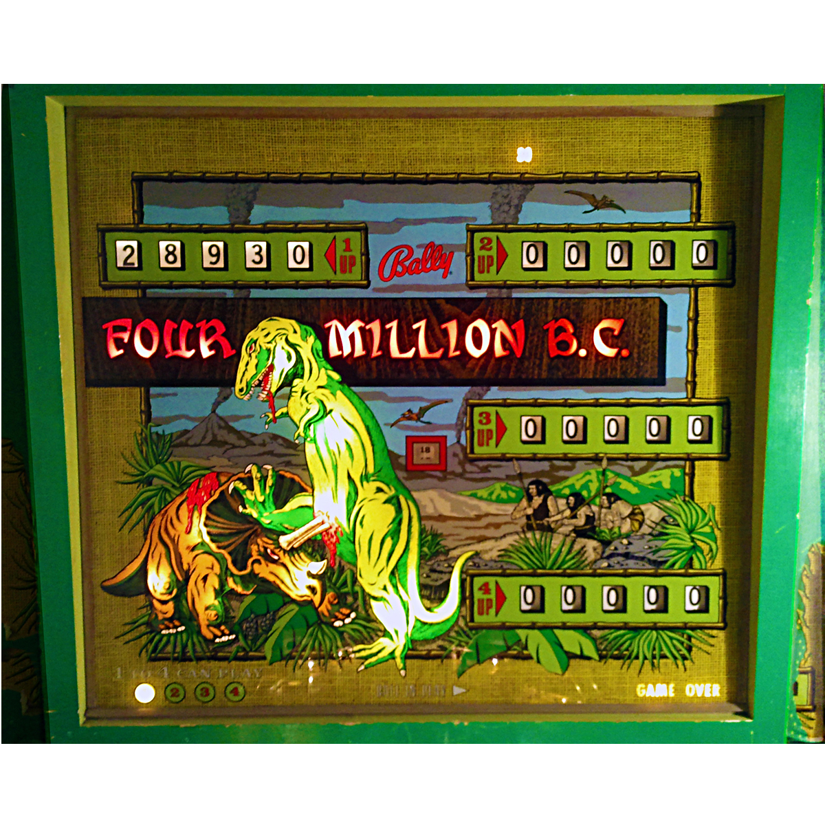 Four Million B.C. Pinball Machine Elite Home Gamerooms