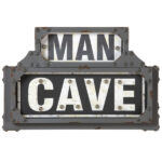 Metal Man Cave Sign