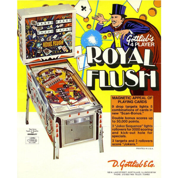 Royal Flush Pinball Flyer