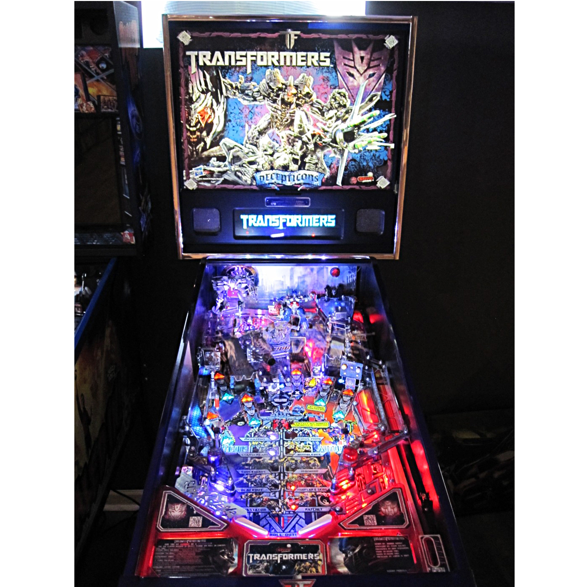 Transformers Decepticons Pinball Machine Elite Home Gamerooms