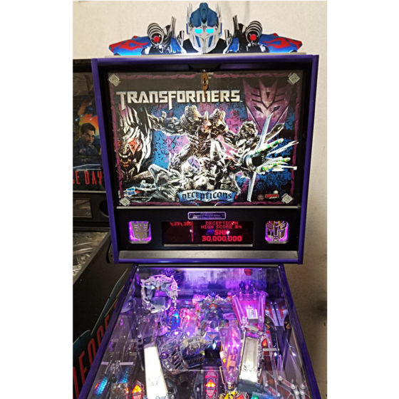 Transformers Decepticons Pinball Machine Elite Home Gamerooms