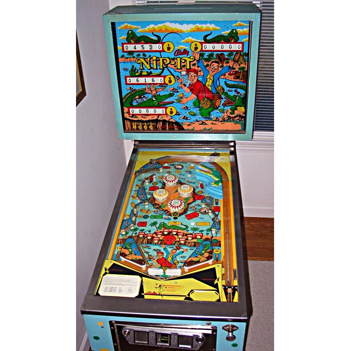 Nip It Pinball Machine by Bally Elite Home Gamerooms