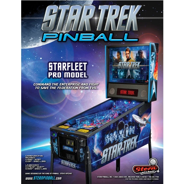 Star Trek Pro Pinball Machine