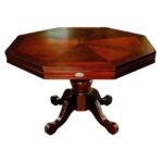 3 in 1 Octagon Combination Table – 54 inch Mahogany 4