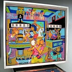 Darling Pinball Machine Backglass